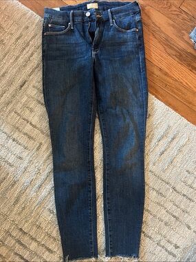 MOTHER Skinny Jeans in Dark Indigo